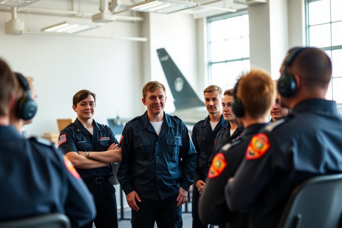 Aviation training session at Skybridge Aviation Academy